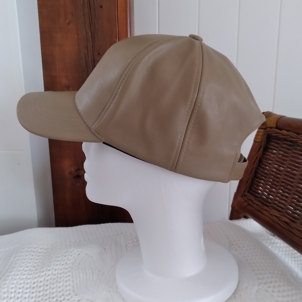 Pleather Cap - Picture 2 of 7